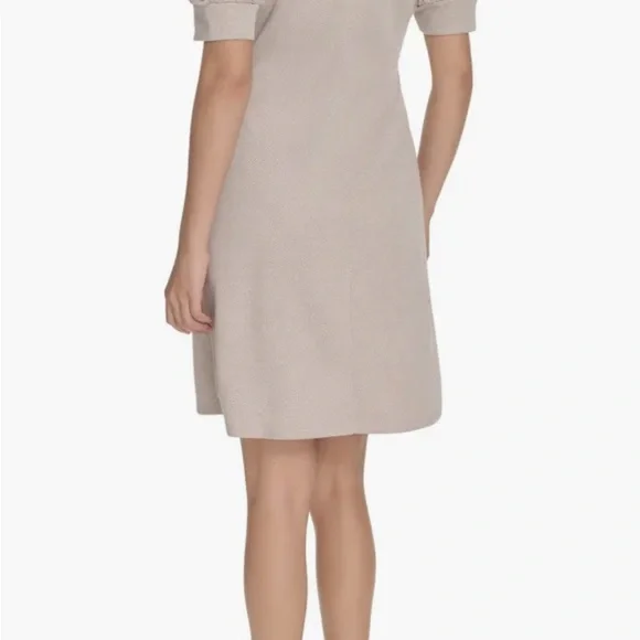 Tommy Hilfiger Herringbone Puff Sleeve Shift Dress - Picture 5 of 5